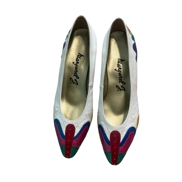 Margaret J. By Margaret Jerrold Vibrant Multicolor Women's Small Low Heels Pumps - Picture 4 of 12